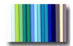 16 Farben-Set Pastell Glasstangen