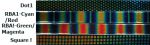 Dichro-Glasstreifen Patterns Colors verschied. Farben 15cm o. 30