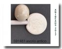 591481Effetre avorio antico/Antique Ivory. Handmade. 5-6mm 33cm