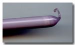 Lauscha Glasstäbe violett opak u. Anlauf 8-10mm ab 33cm